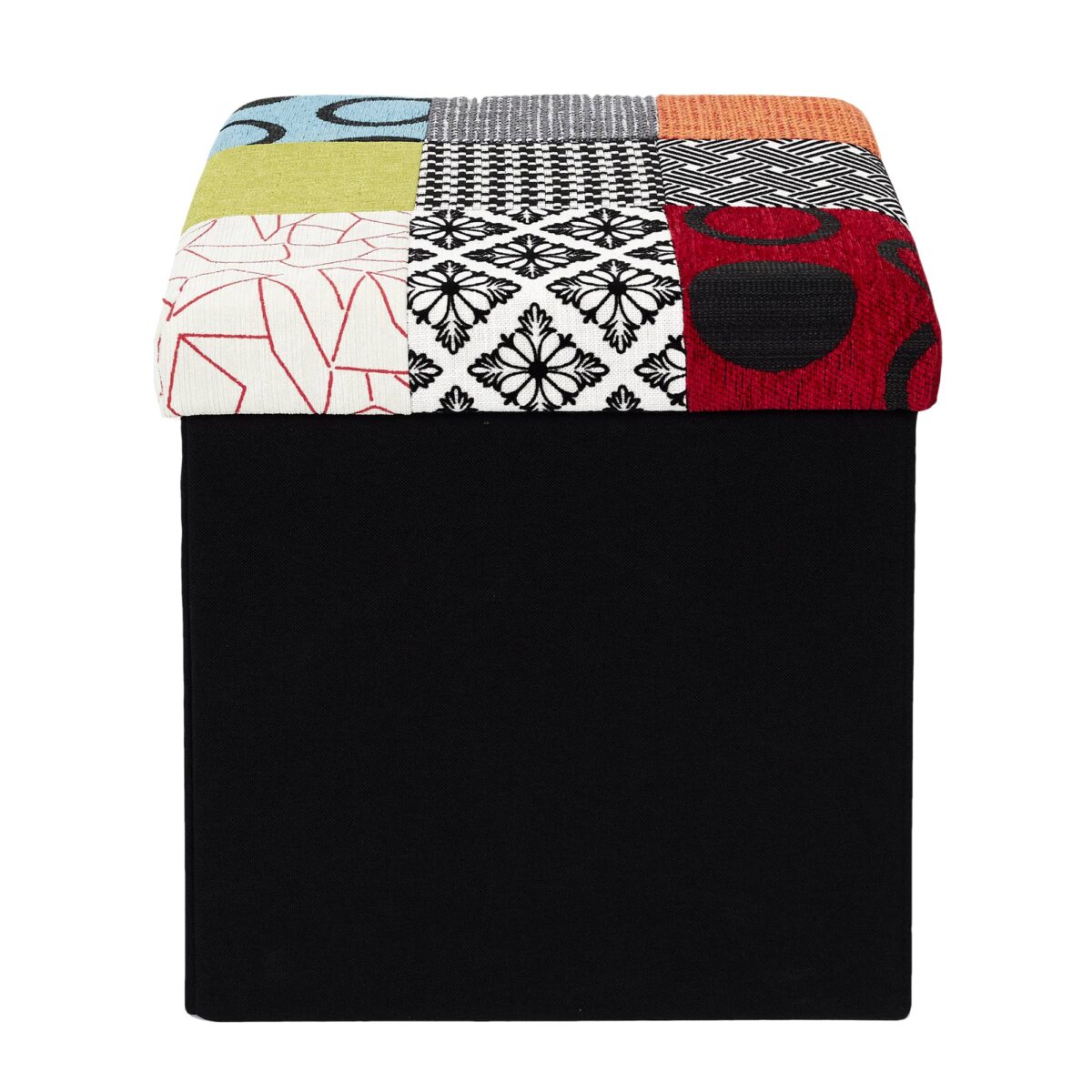 Coffre-pouf pliable patchwork – Image 2